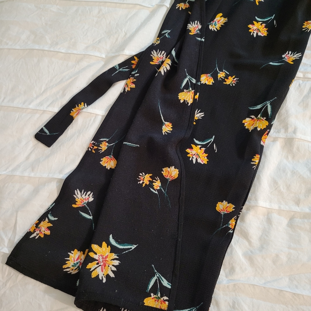 ONE CLOTHING Women's PANTS & JUMPSUIT & ROMPER X SMALL Black / Floral Print